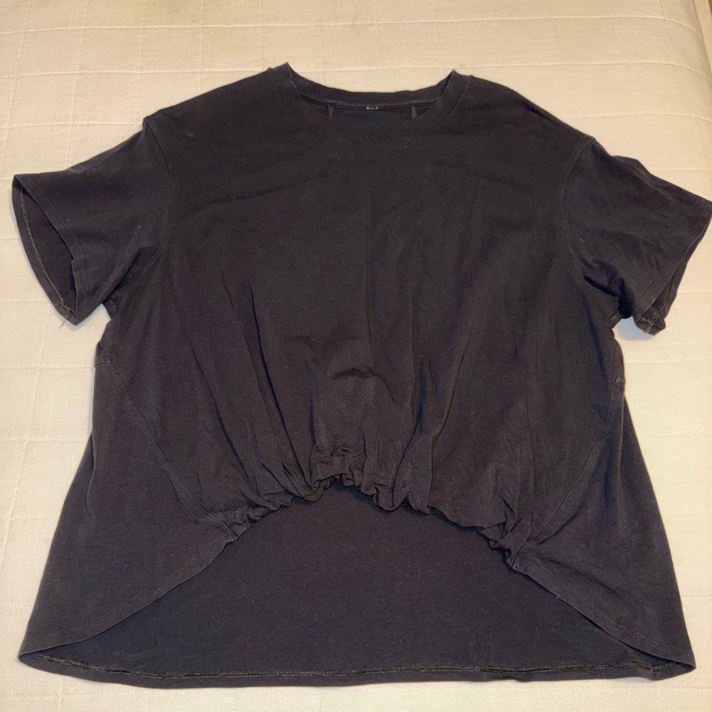 Lululemon LA All Yours Scoop-Front T-Shirt - Black - Size 10
